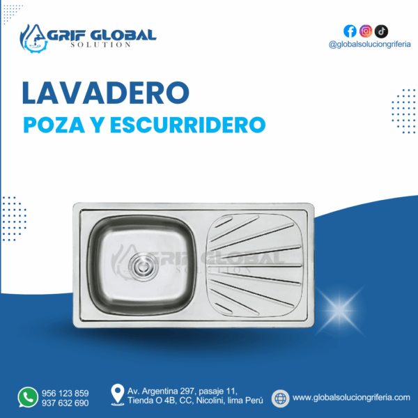 LAVADERO POZA Y ESCURRIDERO
