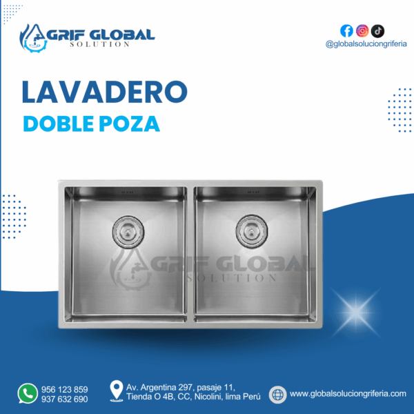 LAVADERO DOBLE POZA