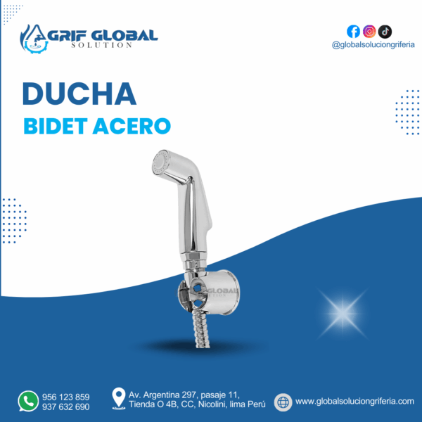 DUCHA BIDET ACERO