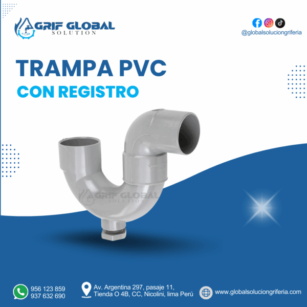 TRAMPA PVC CON REGISTRO