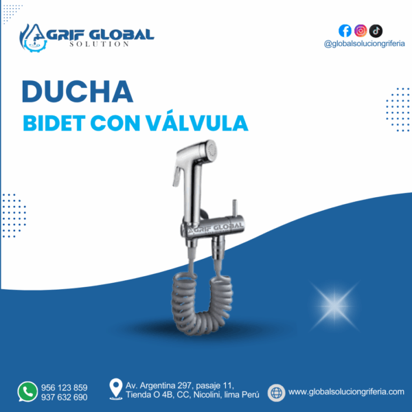 DUCHA BIDET CON VÁLVULA